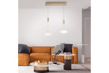 Pendellampe Q-Etienne - 20x200x65 cm, Messing Matt - Belysning - Innendørsbelysning & Lamper - Vinduslampe