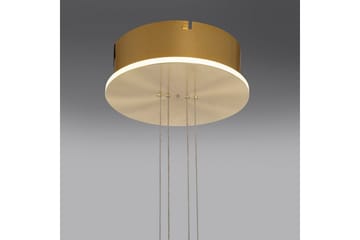 Pendellampe Q-Etienne - 35x200x35 cm, Messing Matt - Belysning - Innendørsbelysning & Lamper - Vinduslampe