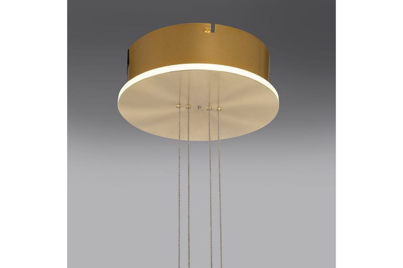 Pendellampe Q-Etienne - 35x200x35 cm, Messing Matt - Belysning - Innendørsbelysning & Lamper - Vinduslampe