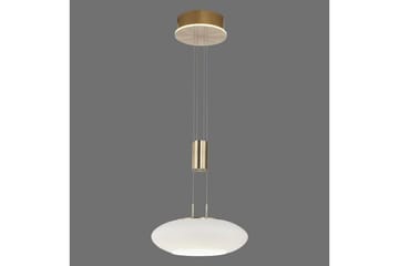 Pendellampe Q-Etienne - 35x200x35 cm, Messing Matt - Belysning - Innendørsbelysning & Lamper - Vinduslampe