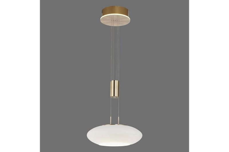 Pendellampe Q-Etienne - 35x200x35 cm, Messing Matt - Belysning - Innendørsbelysning & Lamper - Vinduslampe