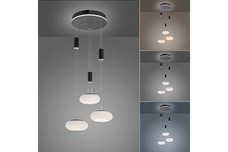 Pendellampe Q-Etienne - 40x200x44 cm, Svart - Belysning - Innendørsbelysning & Lamper - Vinduslampe
