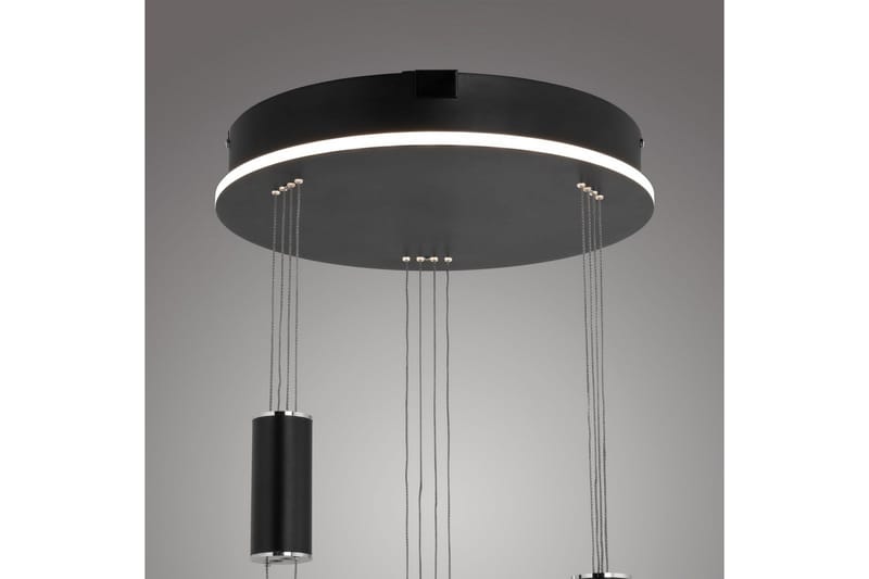 Pendellampe Q-Etienne - 40x200x44 cm, Svart - Belysning - Innendørsbelysning & Lamper - Vinduslampe