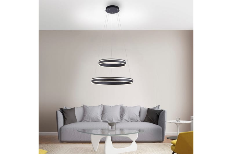 Pendellampe Q-Vito - 59x200x59 cm, Antrasitt - Belysning - Innendørsbelysning & Lamper - Vinduslampe