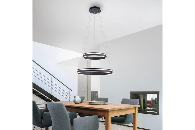 Pendellampe Q-Vito - 59x200x59 cm, Antrasitt - Belysning - Innendørsbelysning & Lamper - Vinduslampe