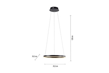 Pendellampe Ritus - 39,3x120x39,3 cm, Antrasitt - Belysning - Innendørsbelysning & Lamper - Vinduslampe