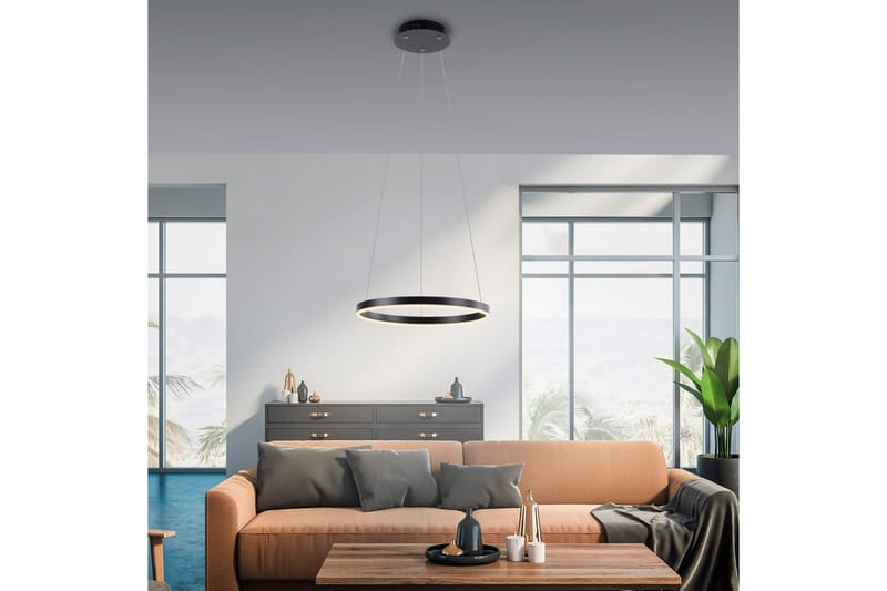 Pendellampe Ritus - 39,3x120x39,3 cm, Antrasitt - Belysning - Innendørsbelysning & Lamper - Vinduslampe