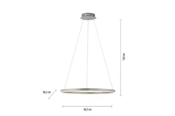 Pendellampe Ritus - 58,5x120x58,5 cm, Aluminium - Belysning - Innendørsbelysning & Lamper - Vinduslampe