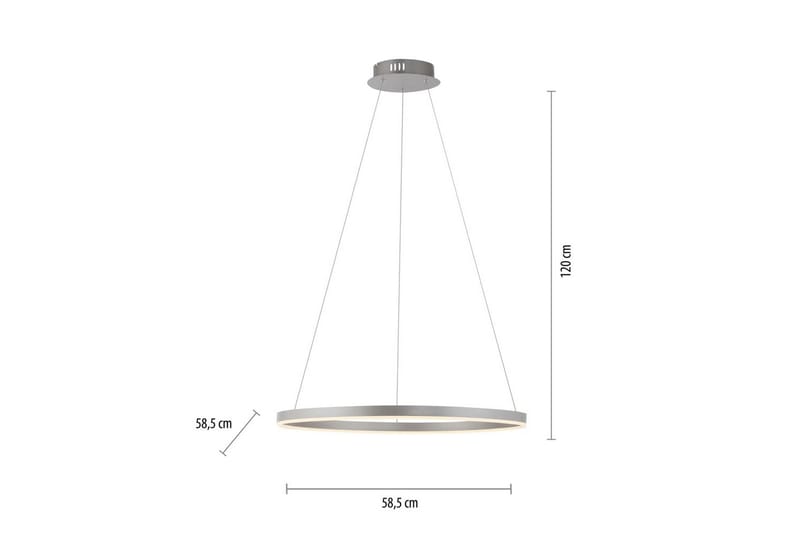 Pendellampe Ritus - 58,5x120x58,5 cm, Aluminium - Belysning - Innendørsbelysning & Lamper - Vinduslampe
