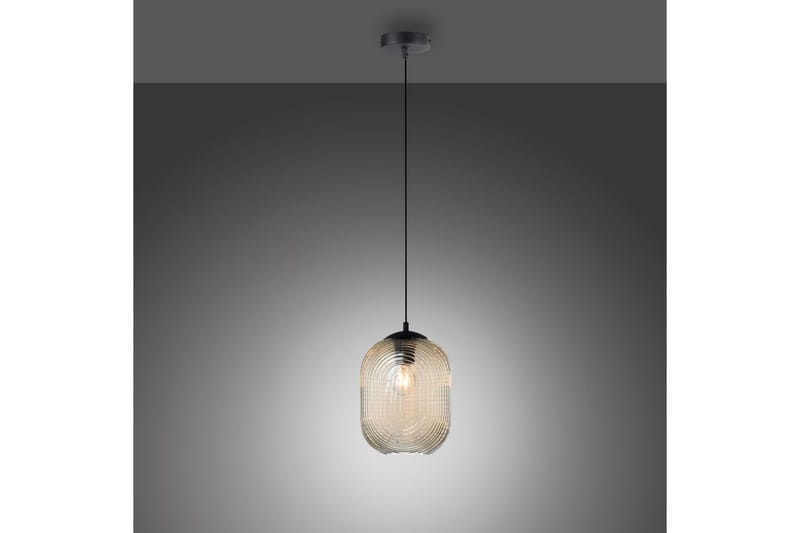 Pendellampe Shitake - 20x150x20 cm, Amber - Belysning - Innendørsbelysning & Lamper - Vinduslampe