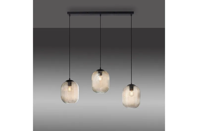 Pendellampe Shitake - 20x150x90 cm, Amber - Belysning - Innendørsbelysning & Lamper - Vinduslampe