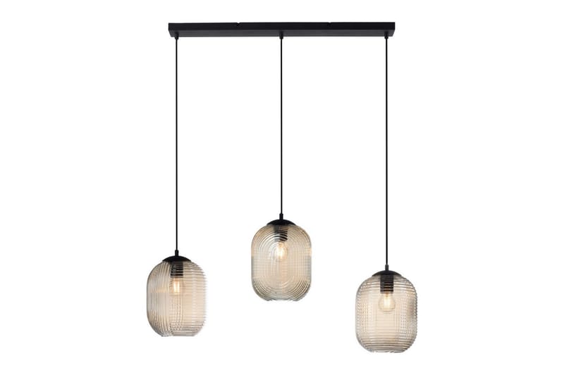Pendellampe Shitake - 20x150x90 cm, Amber - Belysning - Innendørsbelysning & Lamper - Vinduslampe