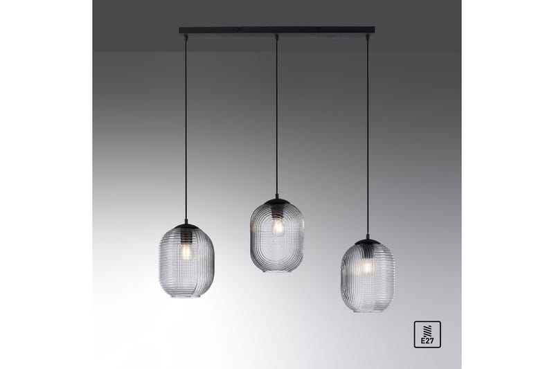 Pendellampe Shitake - 20x150x90 cm, Røykfarget - Belysning - Innendørsbelysning & Lamper - Vinduslampe