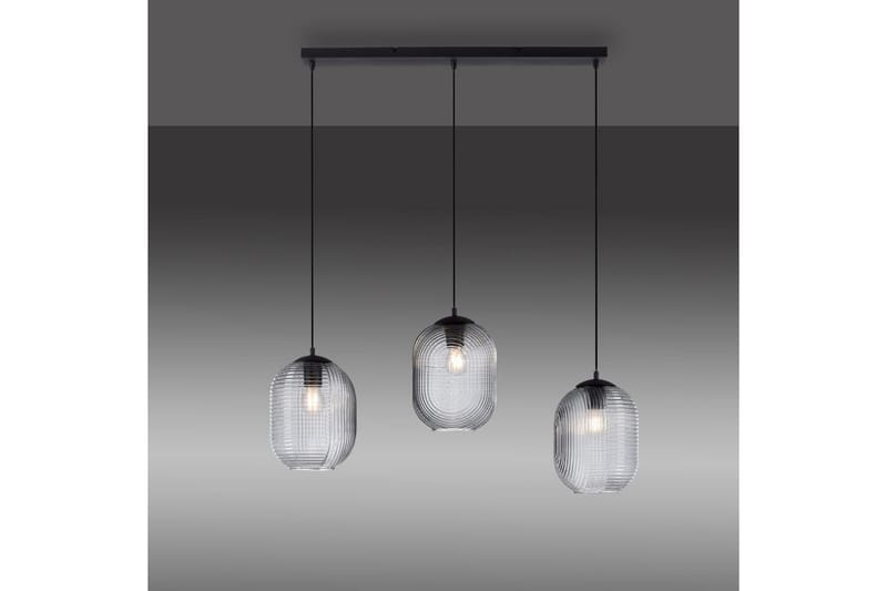 Pendellampe Shitake - 20x150x90 cm, Røykfarget - Belysning - Innendørsbelysning & Lamper - Vinduslampe