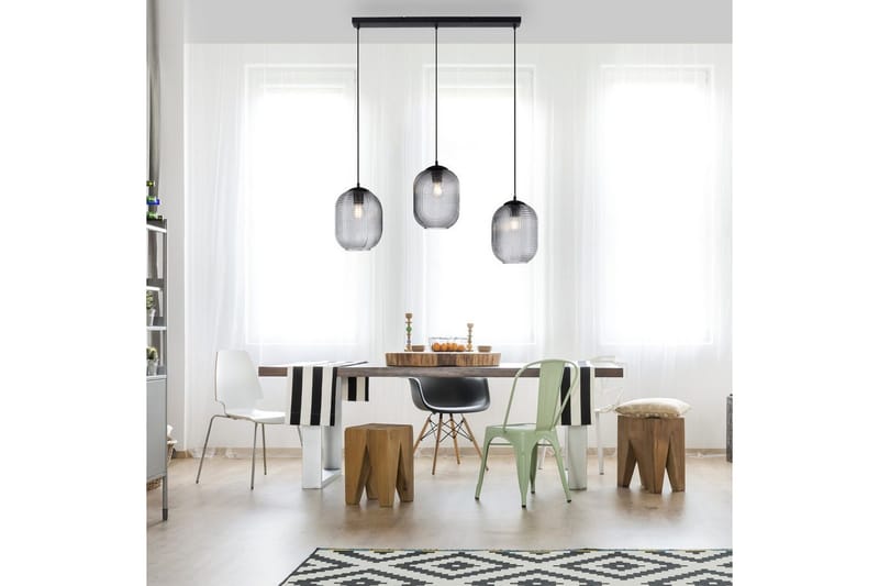 Pendellampe Shitake - 20x150x90 cm, Røykfarget - Belysning - Innendørsbelysning & Lamper - Vinduslampe