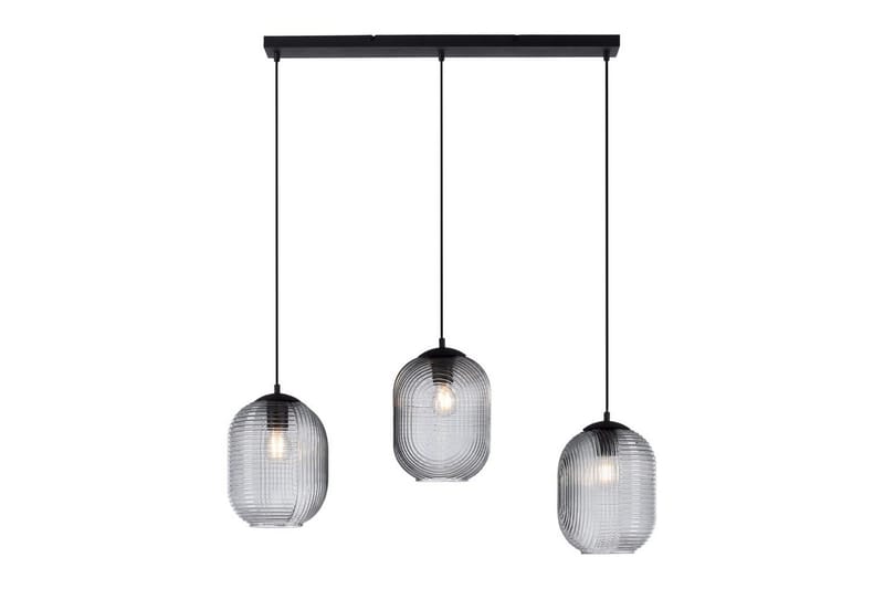 Pendellampe Shitake, 20x150x90 cm, Røykfarget