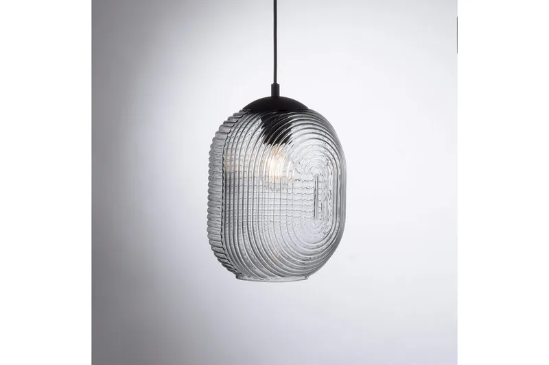 Pendellampe Shitake - 20x150x90 cm, Røykfarget - Belysning - Innendørsbelysning & Lamper - Vinduslampe