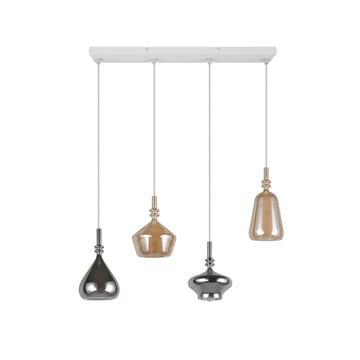 Pendellampe TRIO Aldea - 4 lamper/Rav/Krommet - Belysning - Innendørsbelysning & Lamper - Vinduslampe