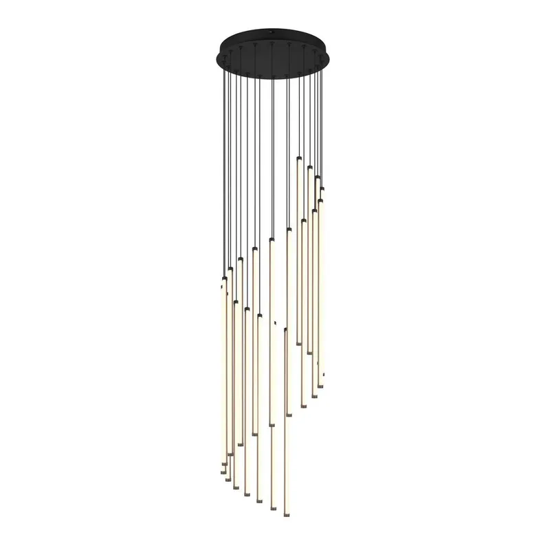 Pendellampe TRIO Baxter, Matt svart