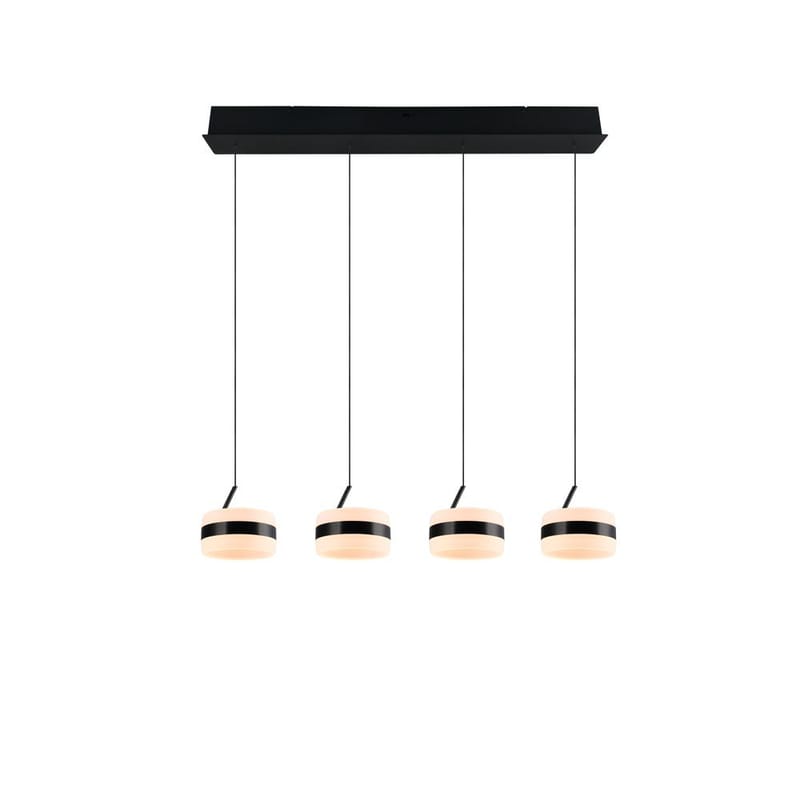 Pendellampe TRIO Dios - 4 lamper, Matt svart - Belysning - Innendørsbelysning & Lamper - Vinduslampe