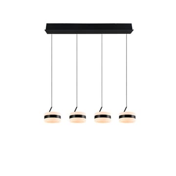 Pendellampe TRIO Dios - 4 lamper, Matt svart - Belysning - Innendørsbelysning & Lamper - Vinduslampe