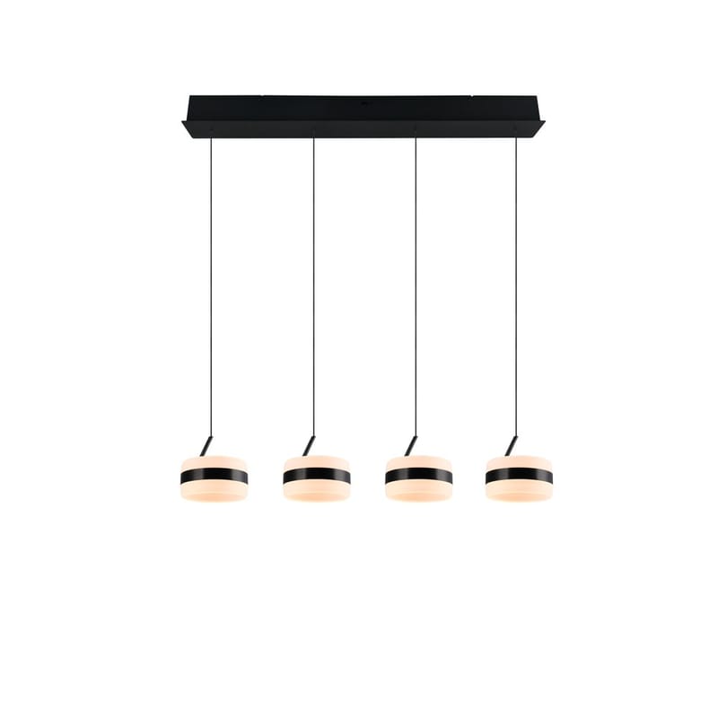 Pendellampe TRIO Dios - 4 lamper, Matt svart - Belysning - Innendørsbelysning & Lamper - Vinduslampe