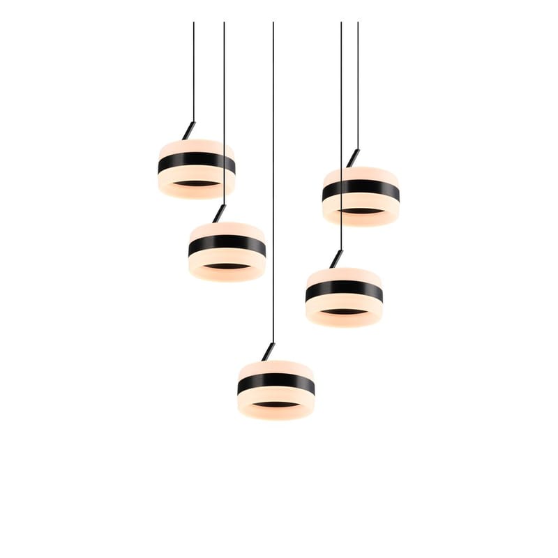 Pendellampe TRIO Dios - 5 lamper, Matt svart - Belysning - Innendørsbelysning & Lamper - Vinduslampe