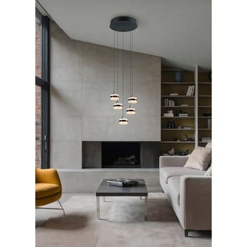 Pendellampe TRIO Dios - 5 lamper, Matt svart - Belysning - Innendørsbelysning & Lamper - Vinduslampe