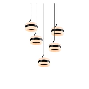 Pendellampe TRIO Dios - 5 lamper, Matt svart - Belysning - Innendørsbelysning & Lamper - Vinduslampe