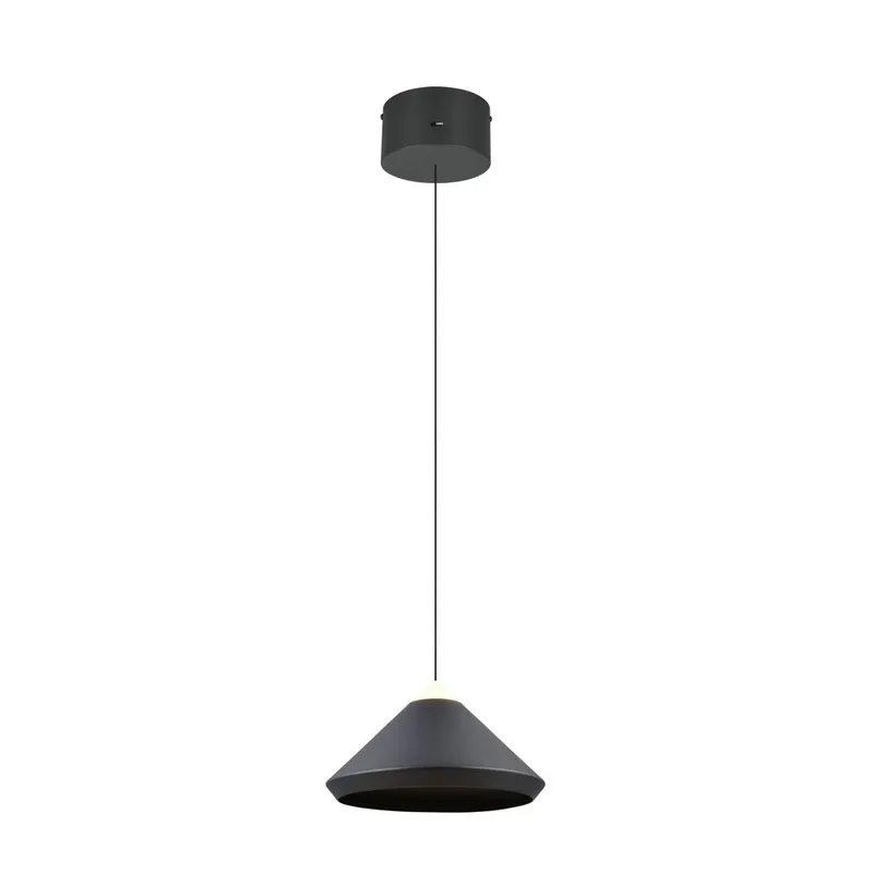 Pendellampe TRIO Laguna, 1 lampe, Matt svart