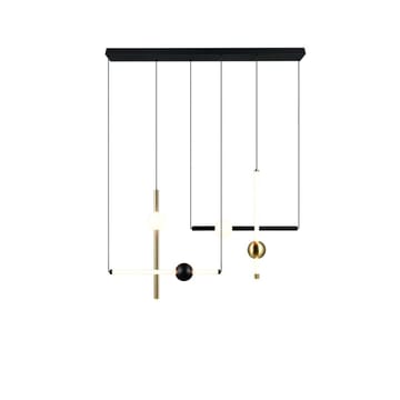 Pendellampe TRIO Melita - 110 cm/Matt svart - Belysning - Innendørsbelysning & Lamper - Vinduslampe