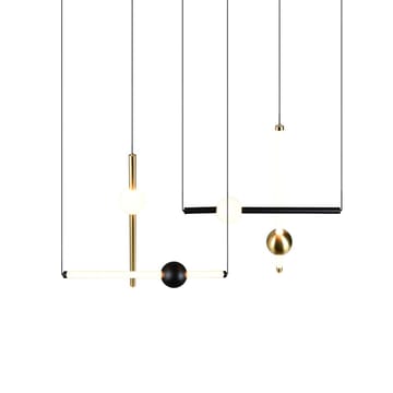Pendellampe TRIO Melita - 110 cm/Matt svart - Belysning - Innendørsbelysning & Lamper - Vinduslampe