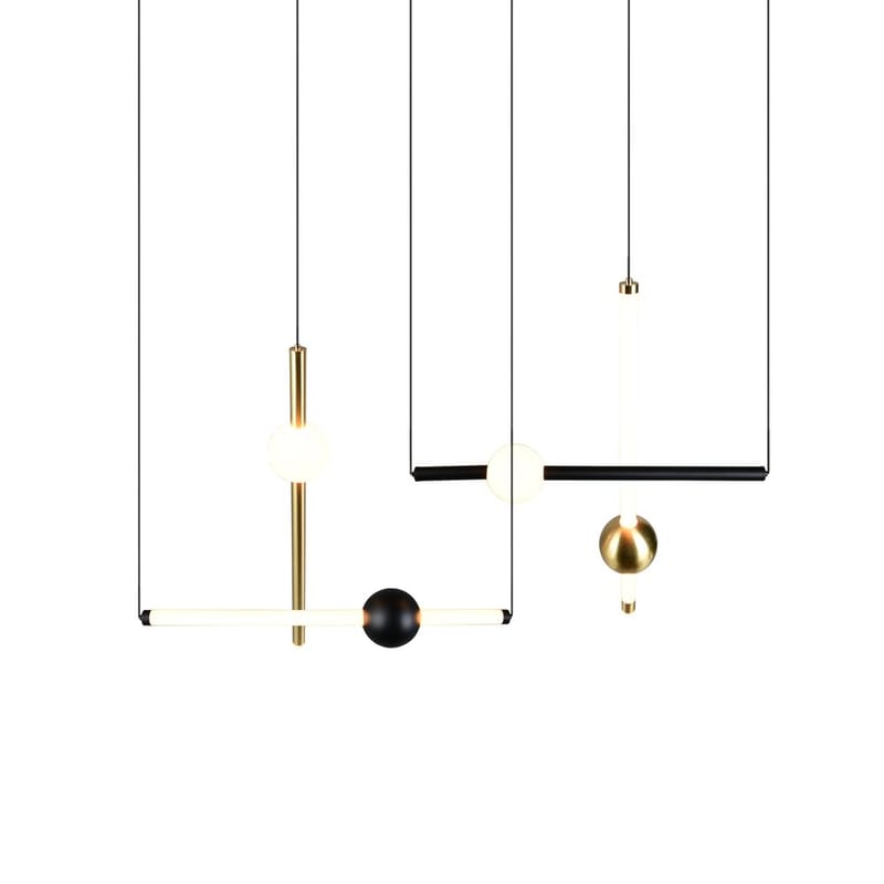 Pendellampe TRIO Melita - 110 cm/Matt svart - Belysning - Innendørsbelysning & Lamper - Vinduslampe