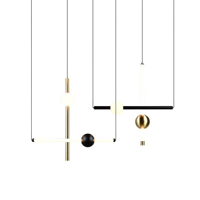Pendellampe TRIO Melita - 110 cm/Matt svart - Belysning - Innendørsbelysning & Lamper - Vinduslampe