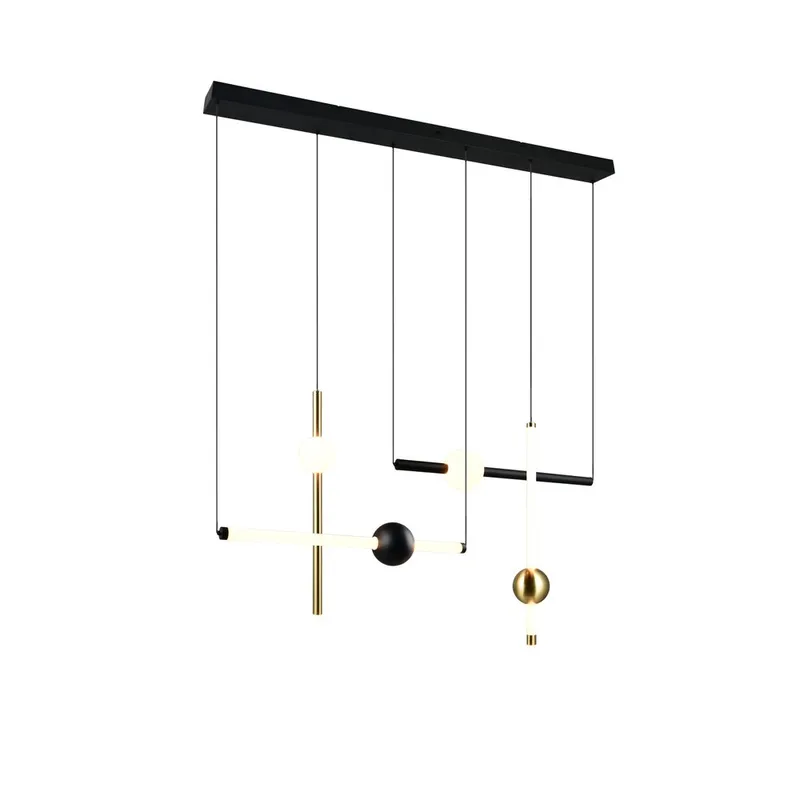 Pendellampe TRIO Melita, 110 cm/Matt svart
