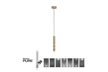 Pendellampe Pure Vega - 12x120x12 cm, Messing Matt - Belysning - Innendørsbelysning & Lamper - Vinduslampe