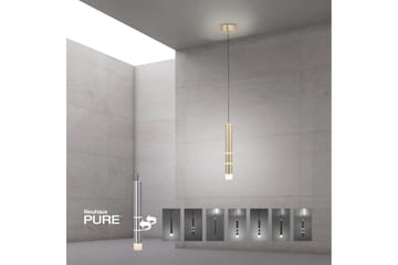 Pendellampe Pure Vega - 12x120x12 cm, Messing Matt - Belysning - Innendørsbelysning & Lamper - Vinduslampe