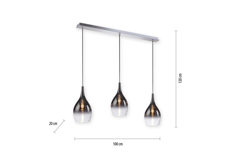 Pendellampe Pilua - 20x120x110 cm - Belysning - Innendørsbelysning & Lamper - Vinduslampe