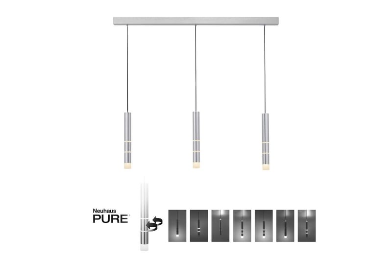 Pendellampe Pure Vega - 5x120x120 cm, Aluminium - Belysning - Innendørsbelysning & Lamper - Vinduslampe