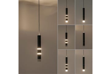 Pendellampe Pure Vega - 5x120x120 cm, Svart - Belysning - Innendørsbelysning & Lamper - Vinduslampe