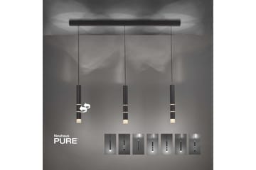 Pendellampe Pure Vega - 5x120x120 cm, Svart - Belysning - Innendørsbelysning & Lamper - Vinduslampe