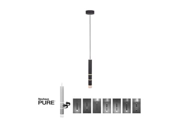 Pendellampe Pure Vega - 12x120x12 cm, Svart - Belysning - Innendørsbelysning & Lamper - Vinduslampe