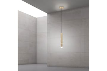 Pendellampe Pure Vega - 12x120x12 cm, Messing Matt - Belysning - Innendørsbelysning & Lamper - Vinduslampe