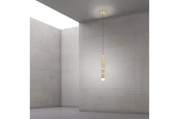 Pendellampe Pure Vega - 12x120x12 cm, Messing Matt - Belysning - Innendørsbelysning & Lamper - Vinduslampe