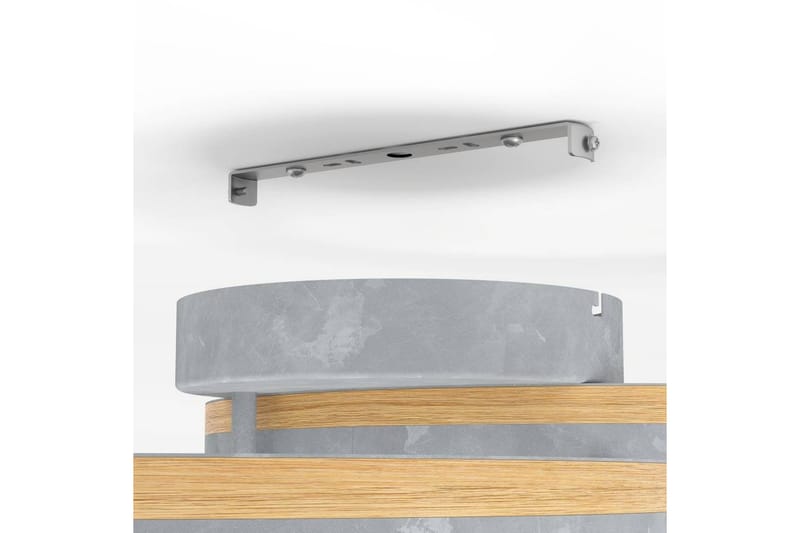 Takbelysning Eglo Cadinaro Grå/Tre Rund - Belysning - Innendørsbelysning & Lamper - Vinduslampe