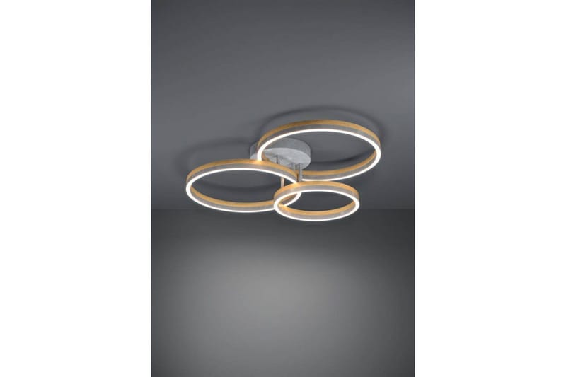 Takbelysning Eglo Cadinaro Grå/Tre Rund - Belysning - Innendørsbelysning & Lamper - Vinduslampe