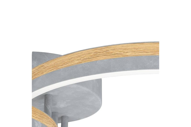 Takbelysning Eglo Cadinaro Grå/Tre Rund - Belysning - Innendørsbelysning & Lamper - Vinduslampe