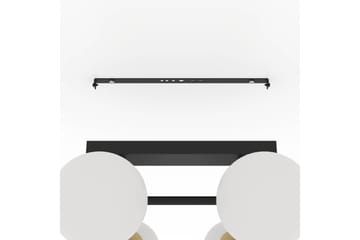 Takbelysning Eglo Paz Opalhvit/Svart Messing med 6 Lamper - Belysning - Innendørsbelysning & Lamper - Vinduslampe