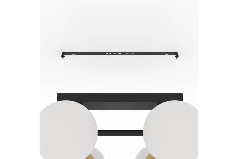 Takbelysning Eglo Paz Opalhvit/Svart Messing med 6 Lamper - Belysning - Innendørsbelysning & Lamper - Vinduslampe