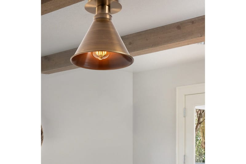 Taklampe Adrim Kobber Trekant Én Sokkel - Kobber - Belysning - Innendørsbelysning & Lamper - Vinduslampe